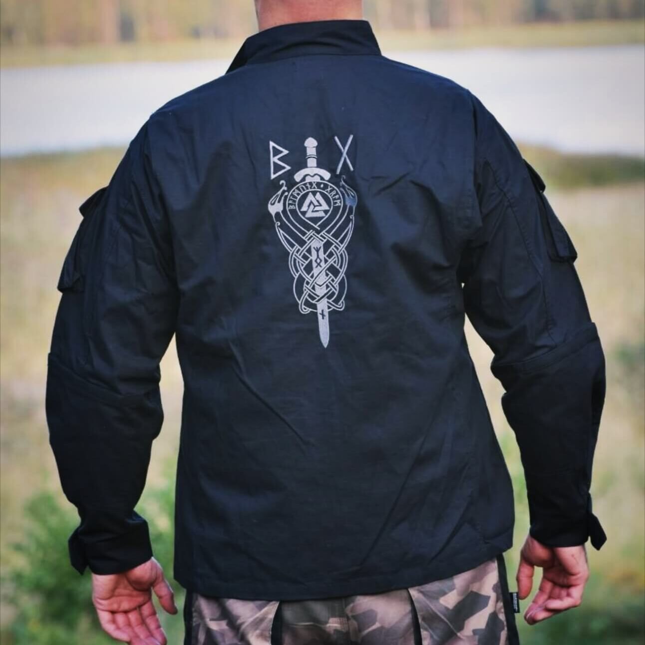 Jacket Sword & Snake Black